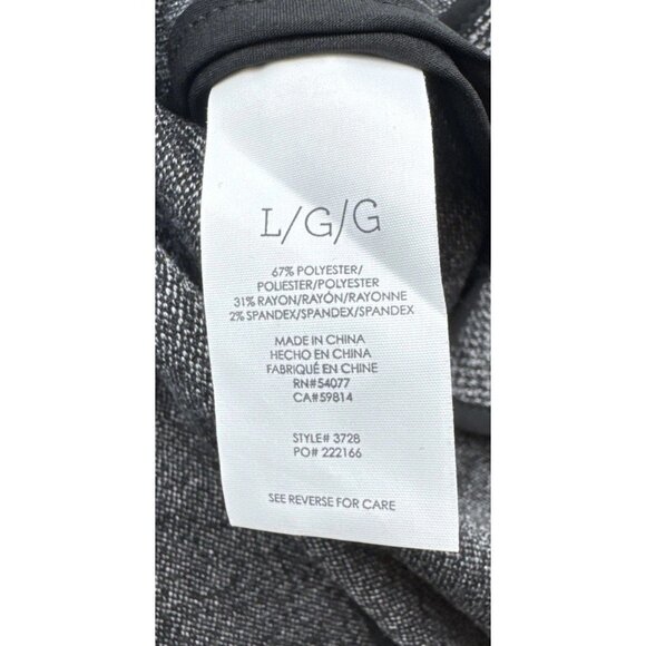 Cabi Womens Gray Black Bond Plaid Stretch Double Breasted Blazer Jacket Sz L - Picture 10 of 13